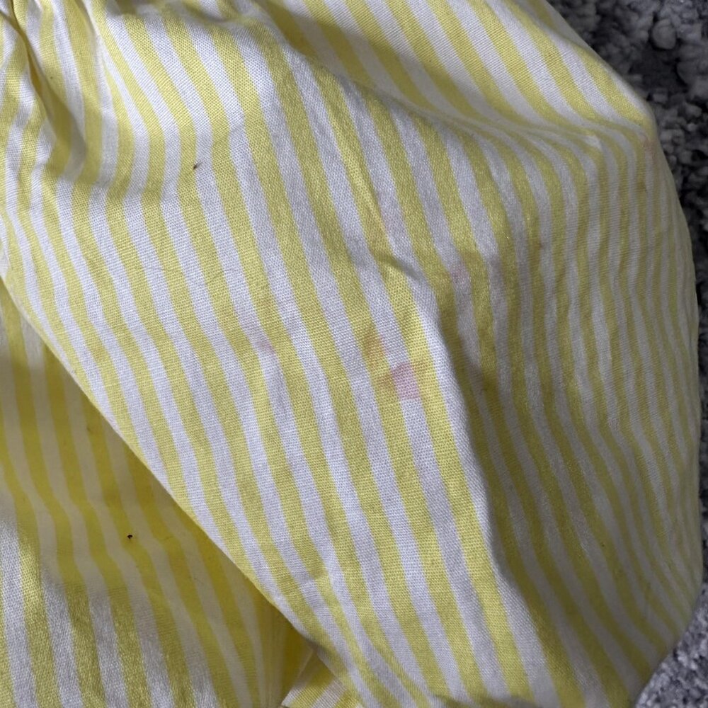 Show Me‎ Your Mumu Dress Womens XS Yellow Stripe Puff Sleeve Ruffle Mini USA - Picture 4 of 8